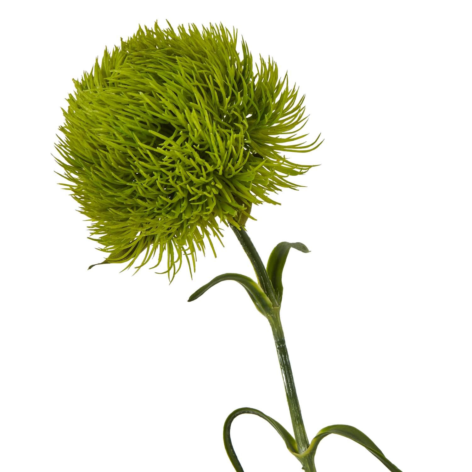 Light green artificial dianthus stem, lifelike texture, 53cm tall, perfect for vase arrangements or home decor accents by Sostter at brixbailey.com