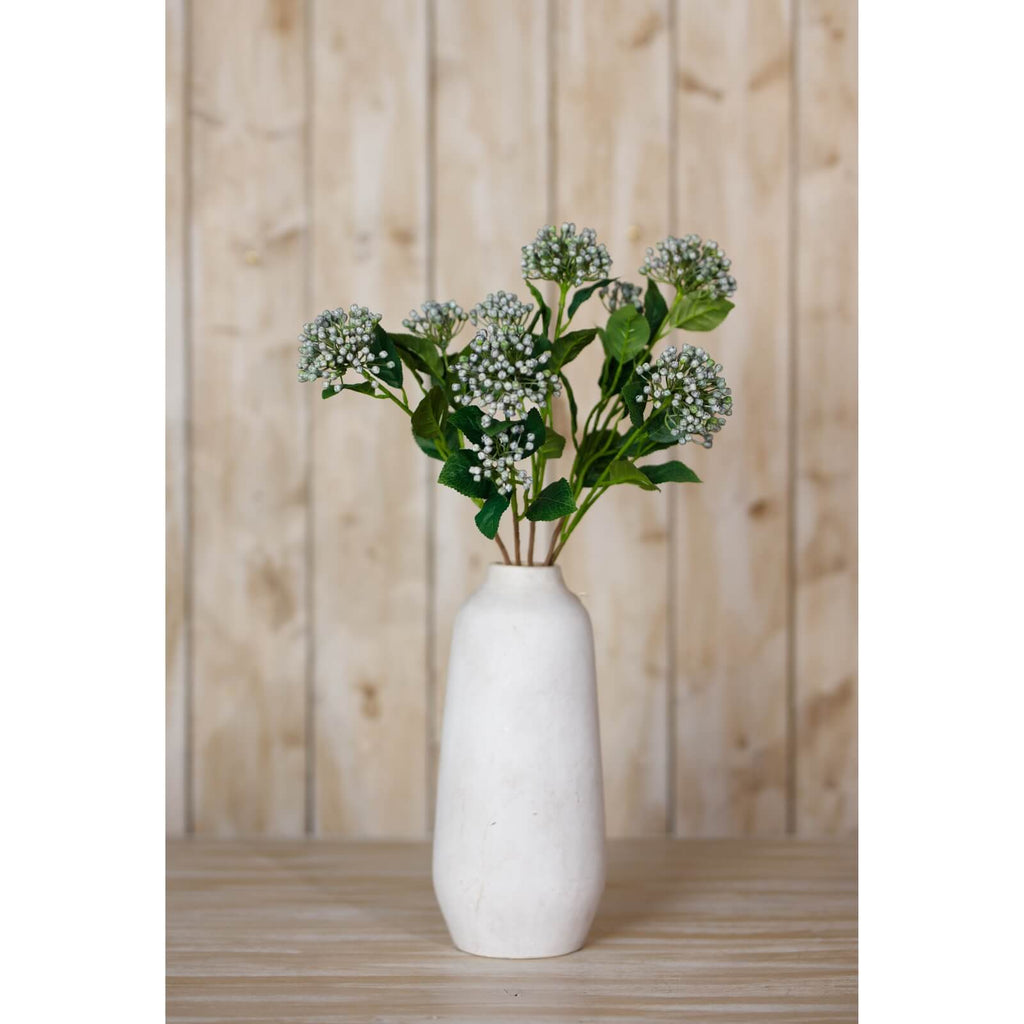 Lifelike blue hydrangea spray with lush clusters, 55cm high, perfect for home decor  by RoomLondon at brixbailey.com