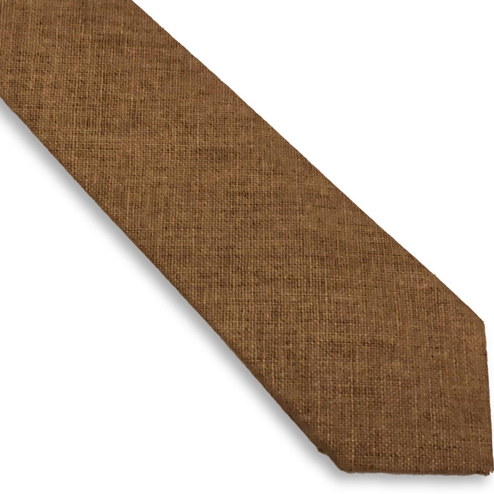 Light Sandy Beige Linen Tie