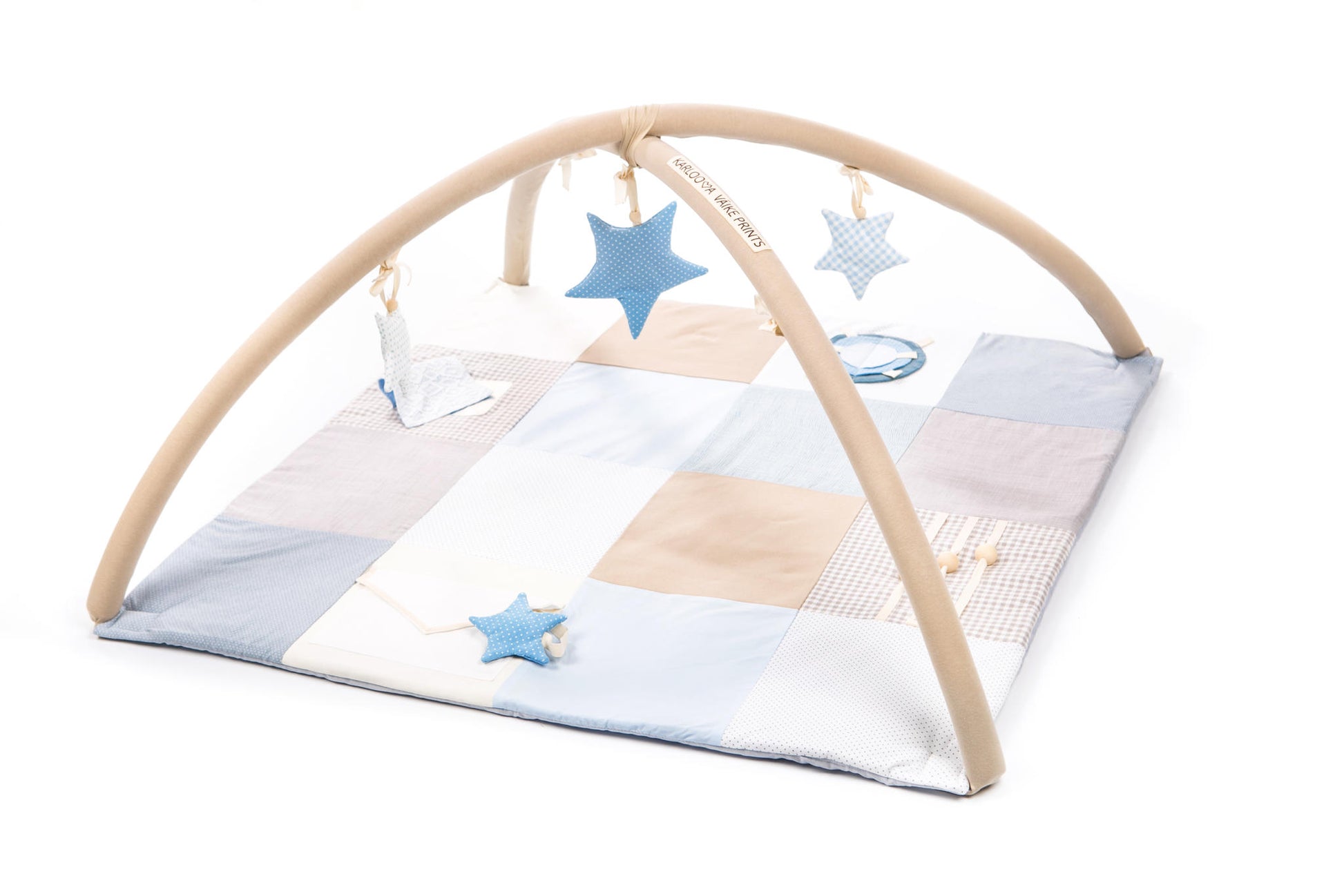 Handmade Baby Activity Mat with Starry Arches – Perfect from Birth by Karloova at www.brixbailey.com