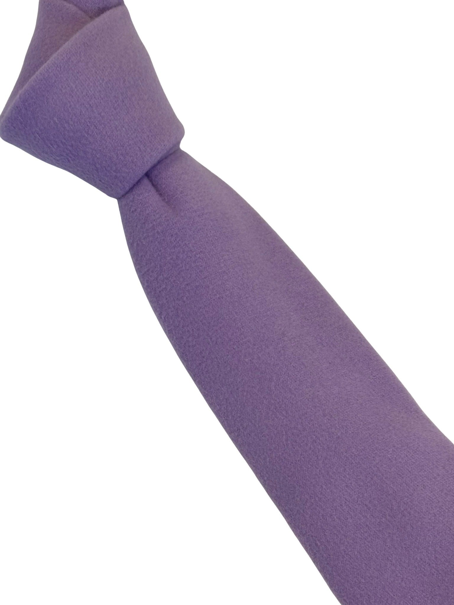 Lilac Purple Slim Wool Tie
