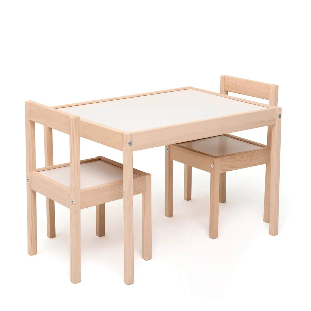 Montessori Wooden Table and Chair Set for Kids