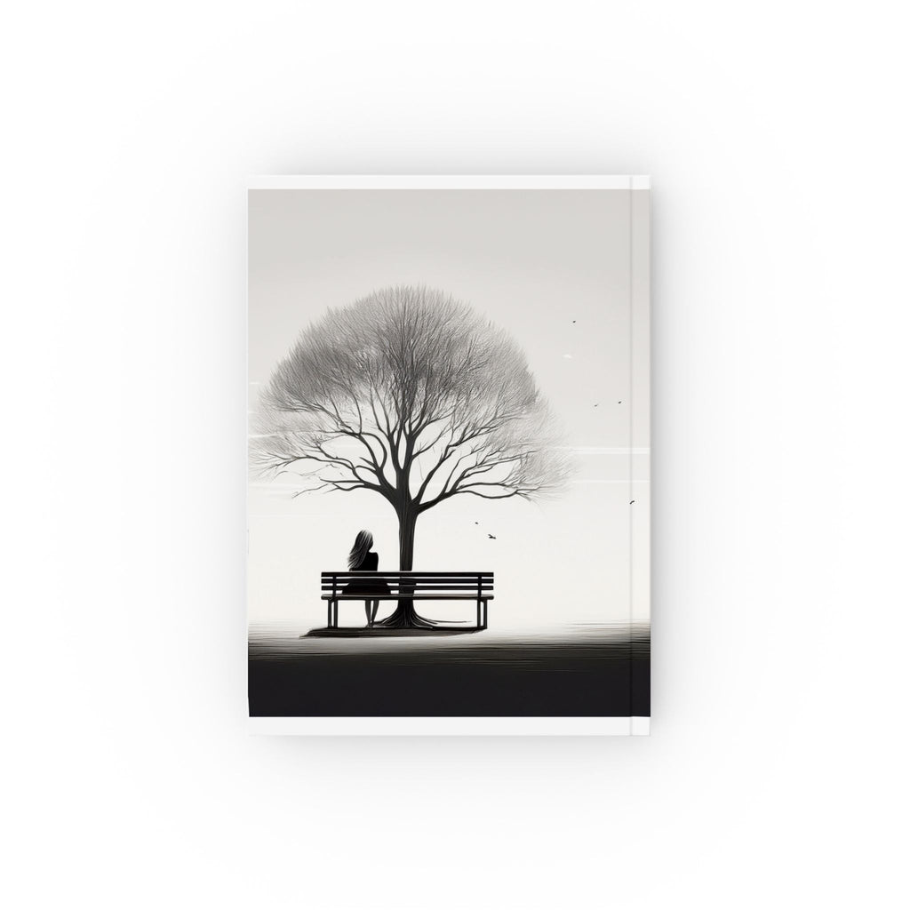Hardcover Journal with Black and White Nature Design