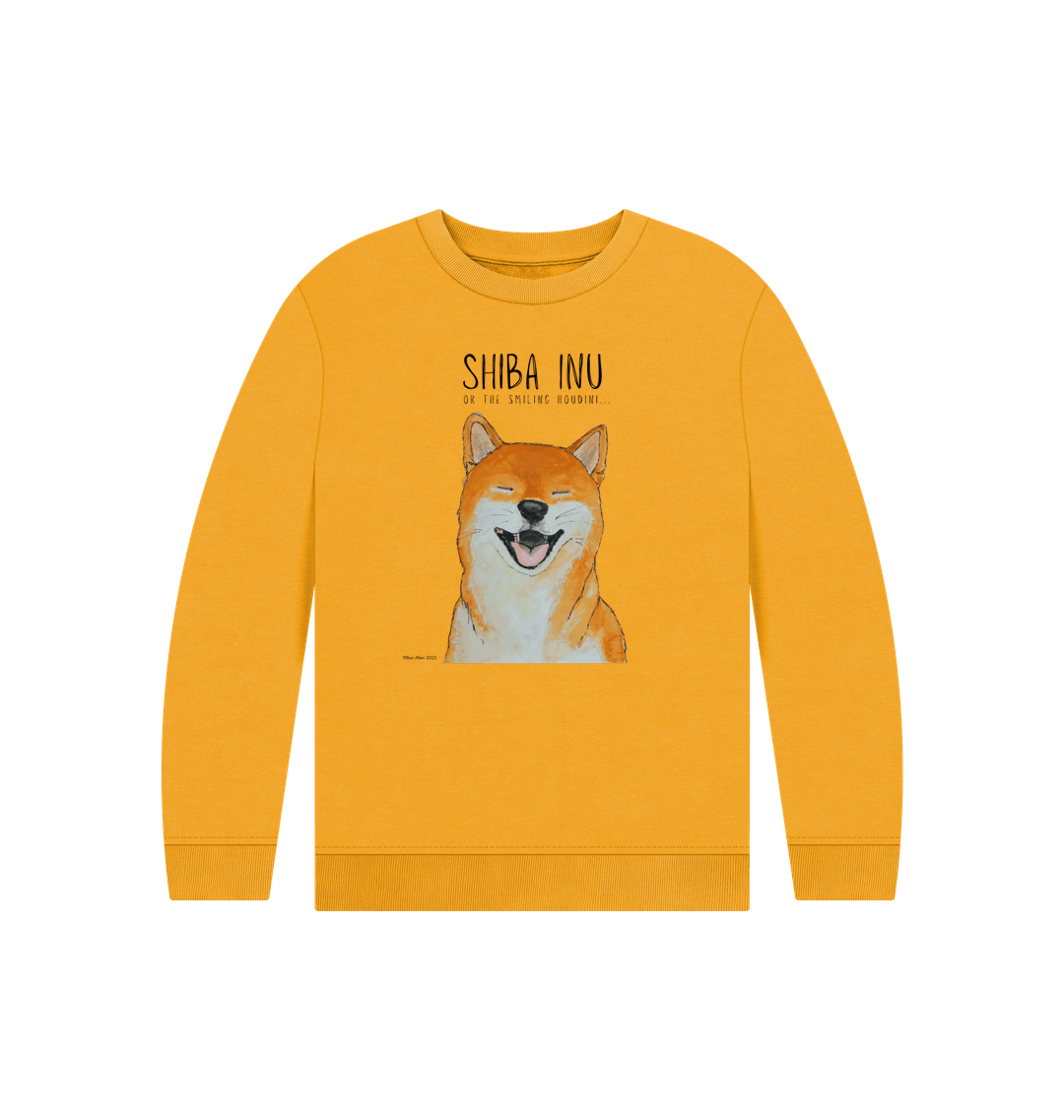 The Great Shiba Snuggle Heist Kids Sweatshirt