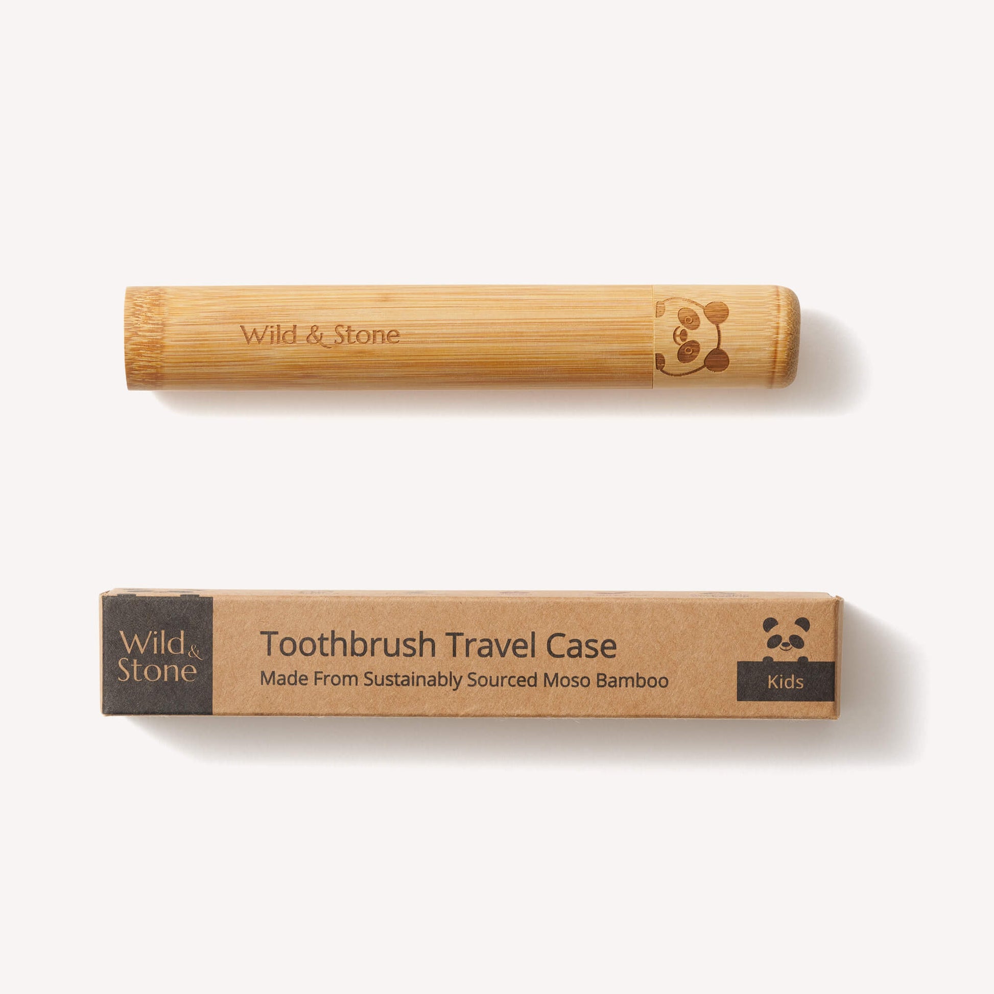 Bamboo Toothbrush Travel Holder for Kids