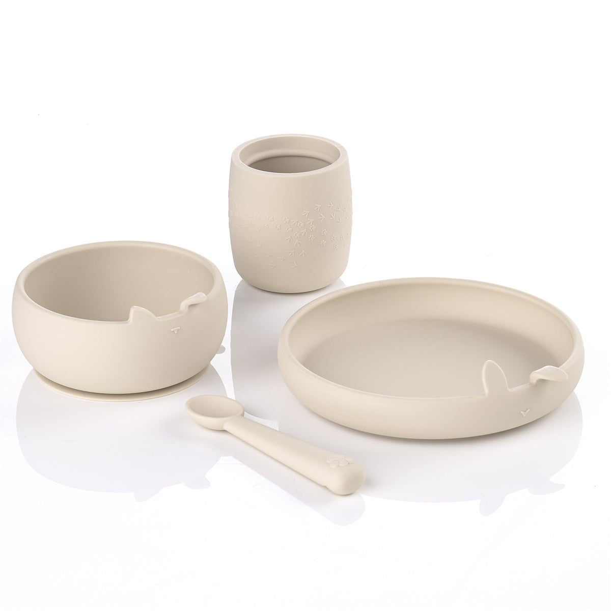 Complete 4 Piece Silicone Dinner Set for Babies