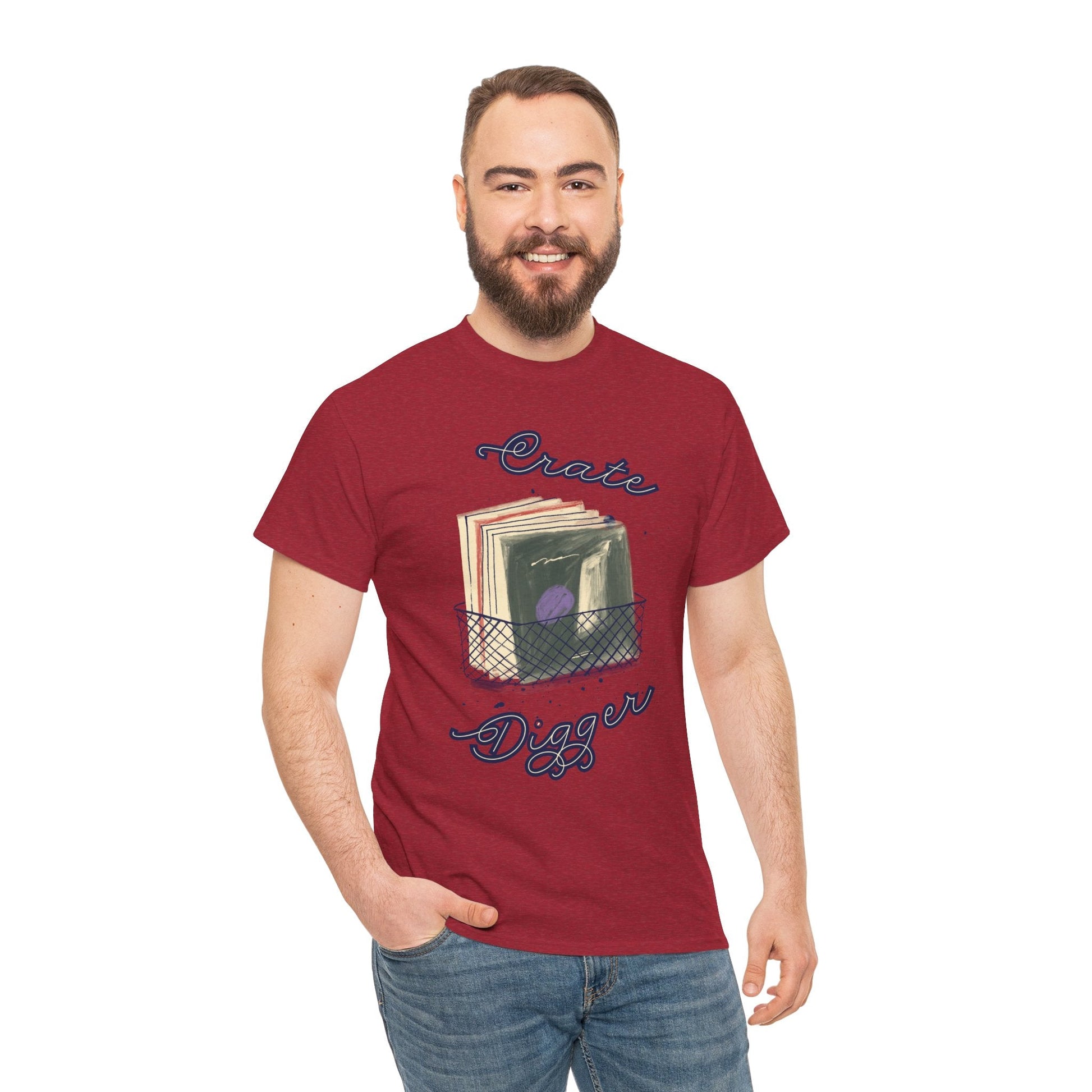 Crate Digger Vinyl Records Men's T-Shirt