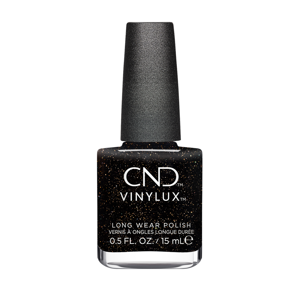 Opulent Onyx Nail Polish 15ml with Holographic Glitter