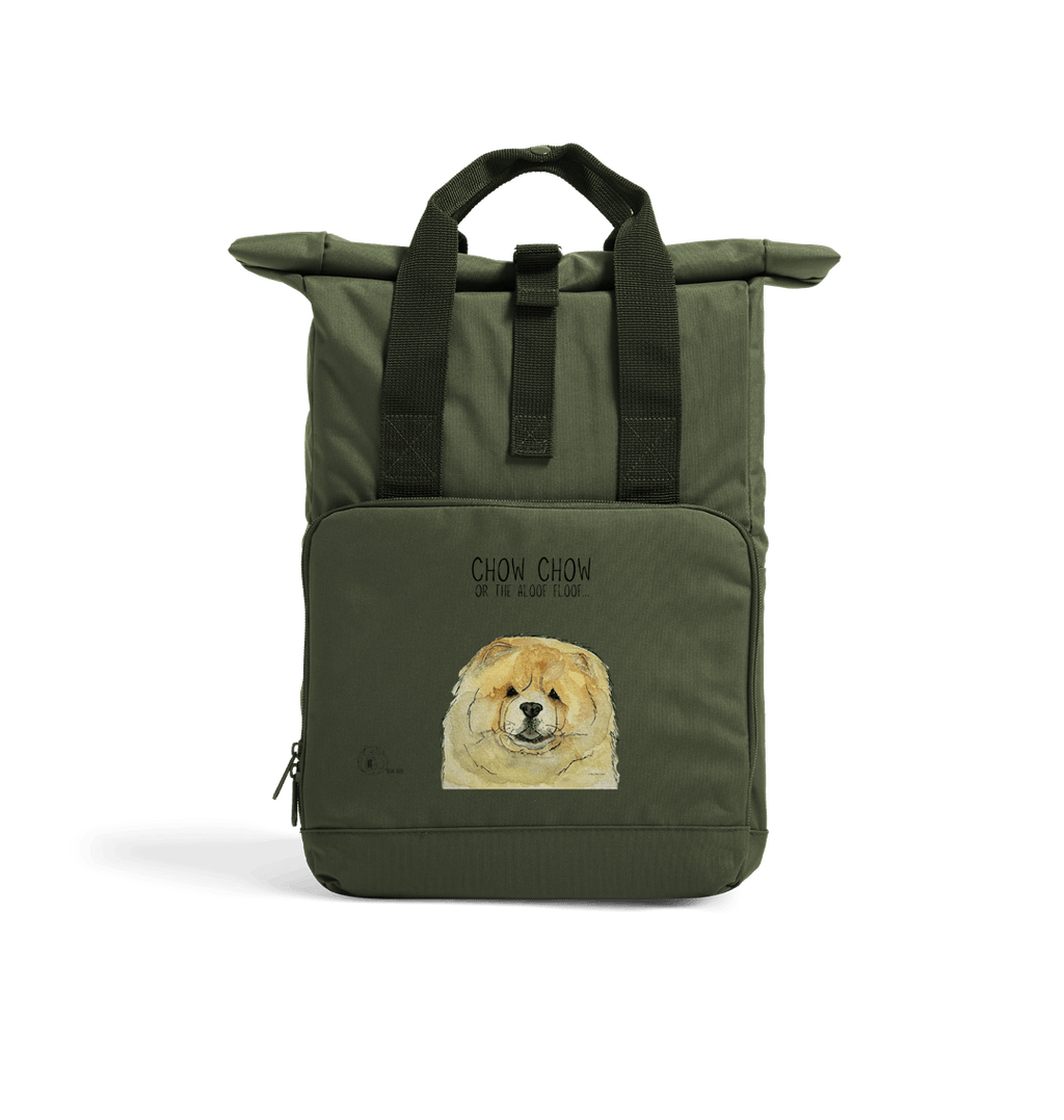 Fawn Chow Chow Roll Top Backpack