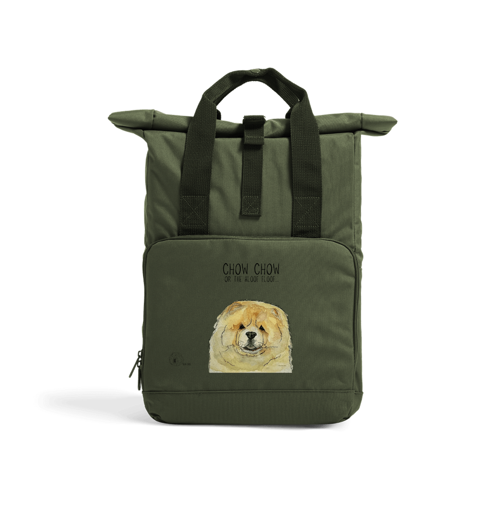 Fawn Chow Chow Roll Top Backpack