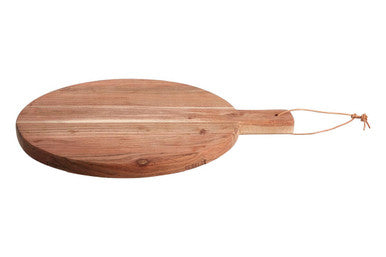 Small Round Acacia Wood Chopping and Serving Board
