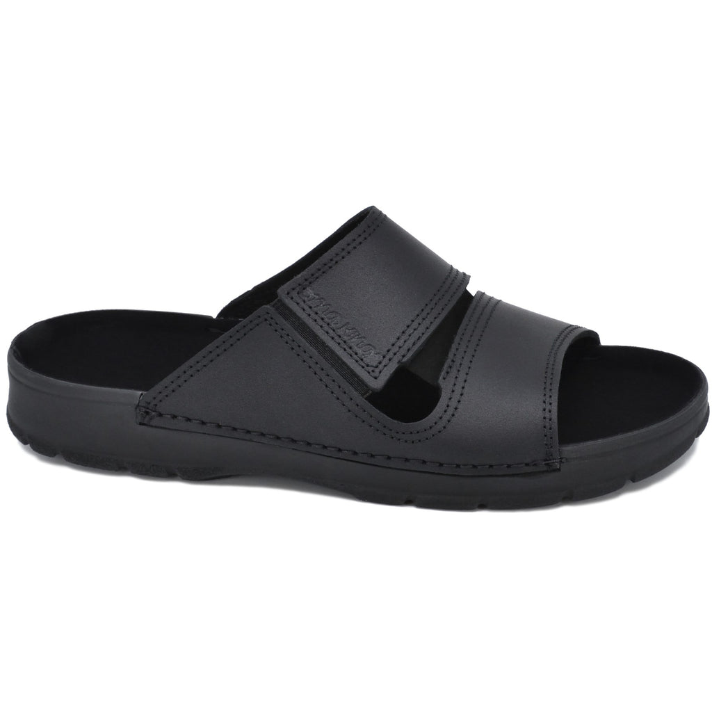 Minimalist Leather Slip-On Sandals - Handmade Comfort and Durability from Estonia by Omaking at www.brixbailey.com