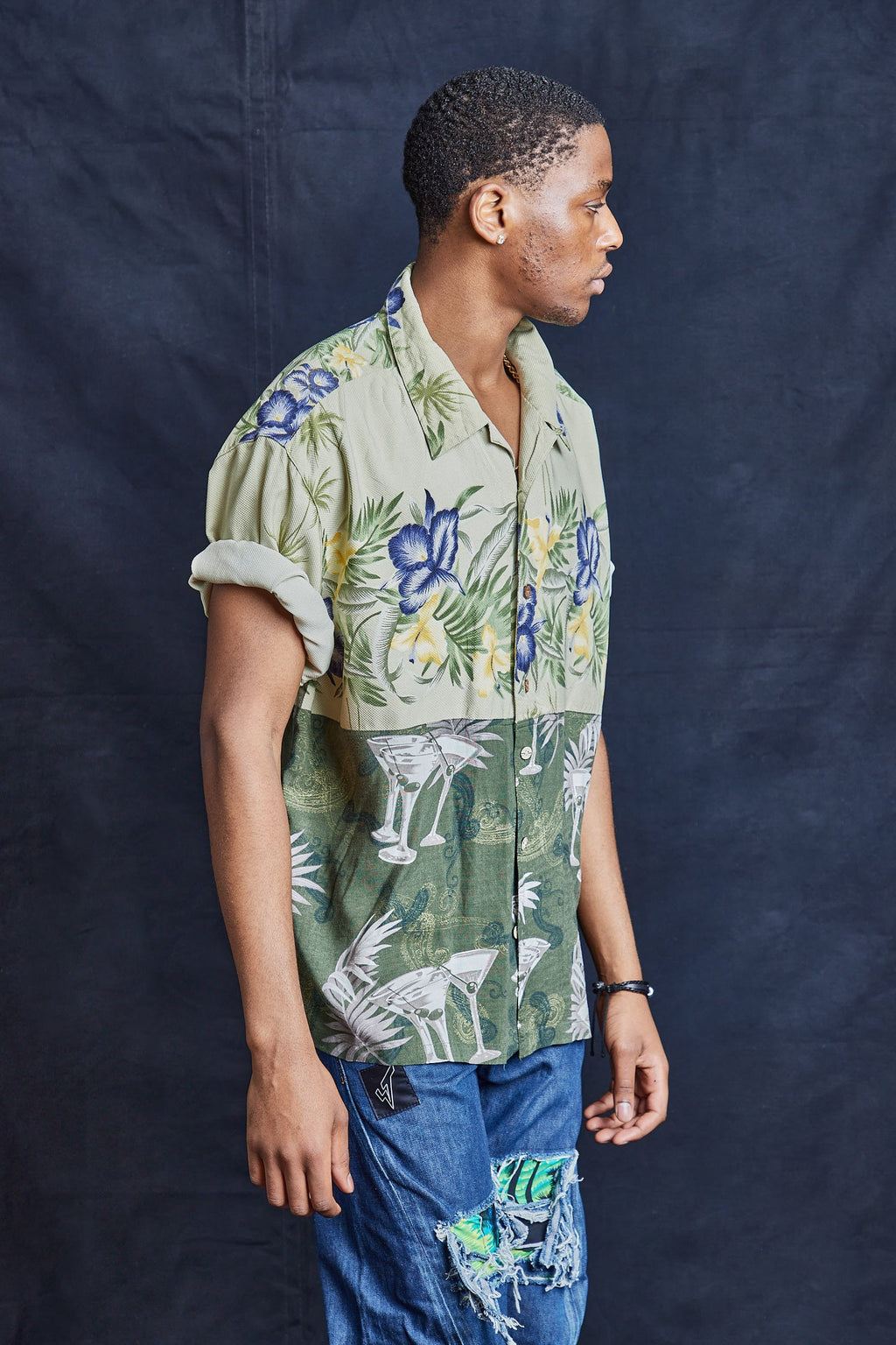 50/50 Hawaiian Shirt Martini