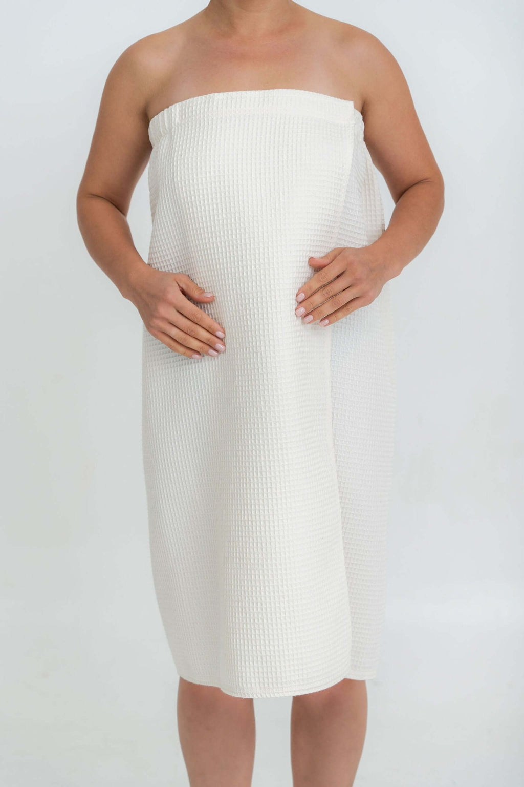 Cotton Waffle Sauna Wrap With Velcro