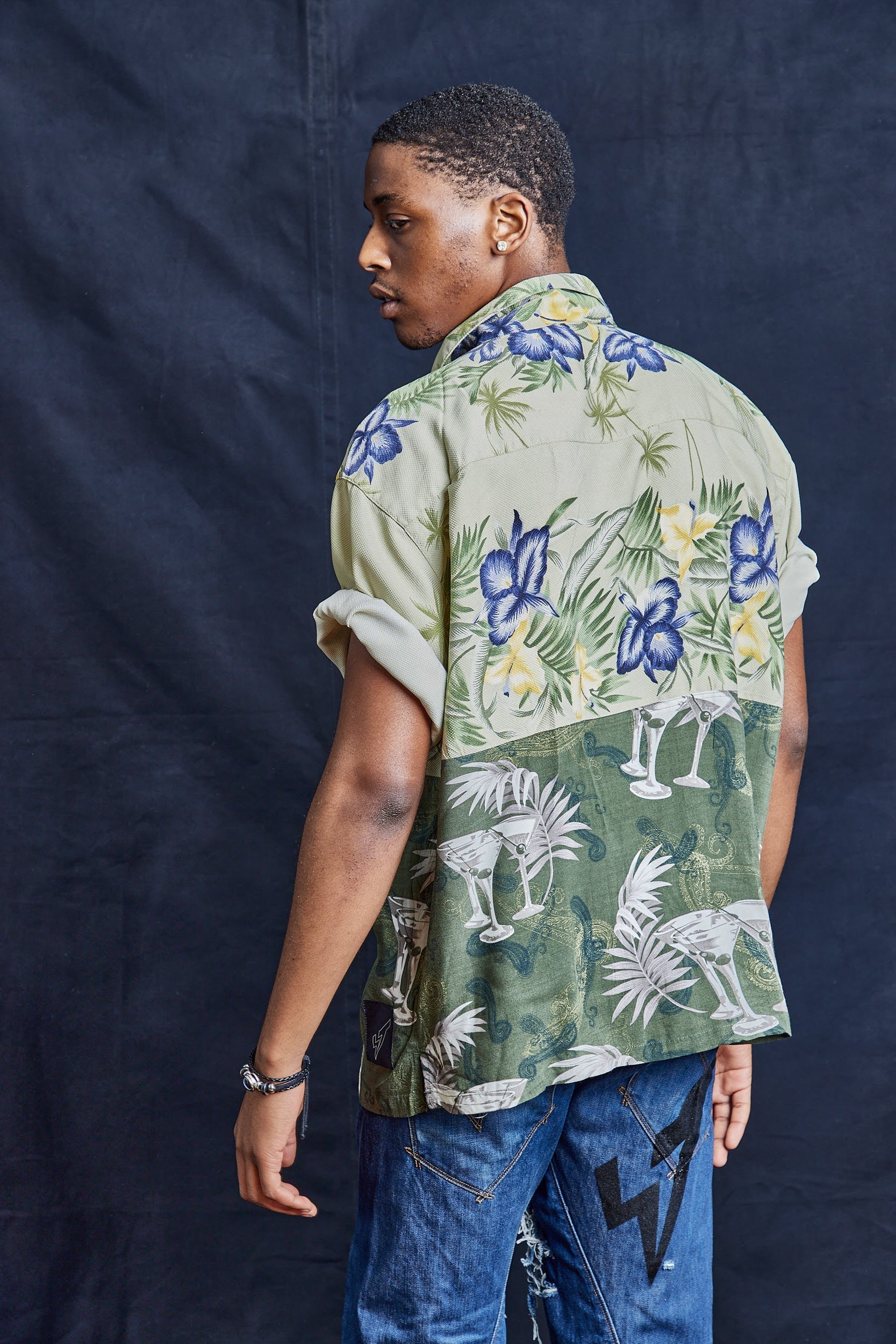 50/50 Hawaiian Shirt Martini