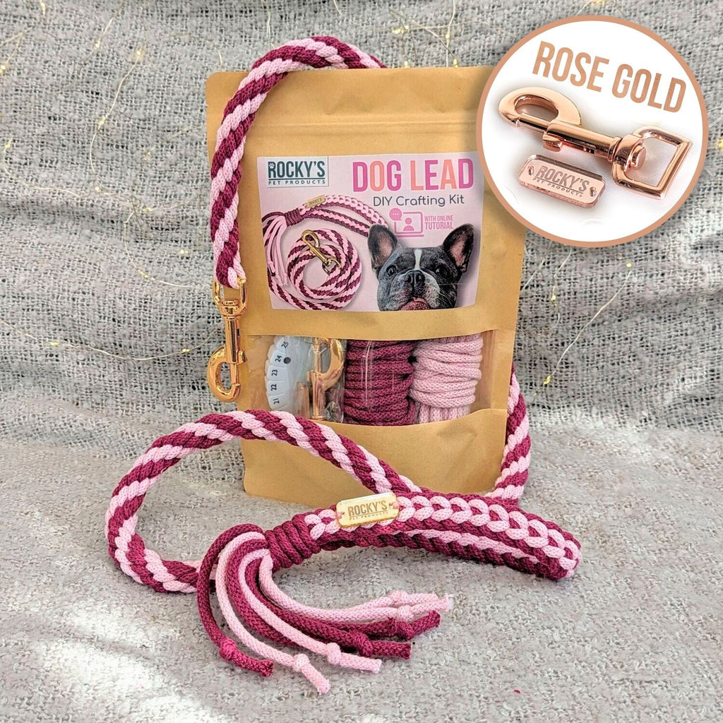 Make Your Own Dog Lead Craft Kit in Pink