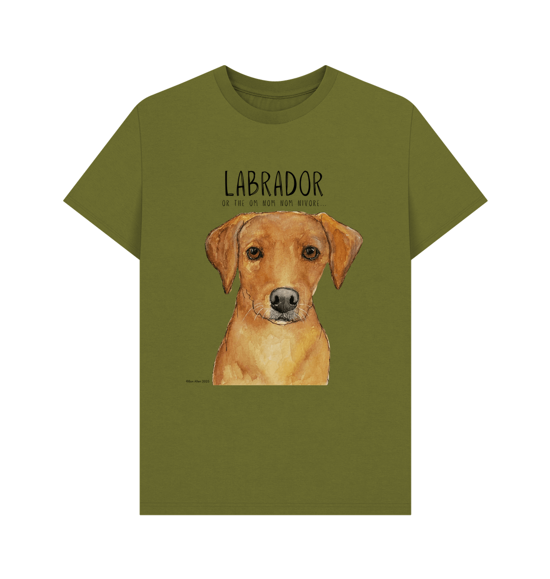 Fox Red Labrador Men's Tee Snack Goals and Tail Wags