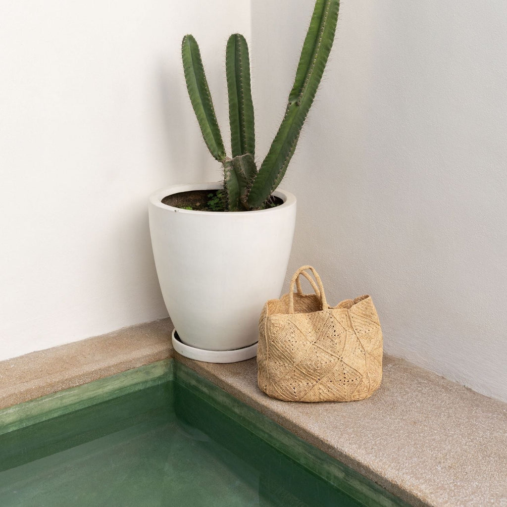 Nico Raffia Tote Bag