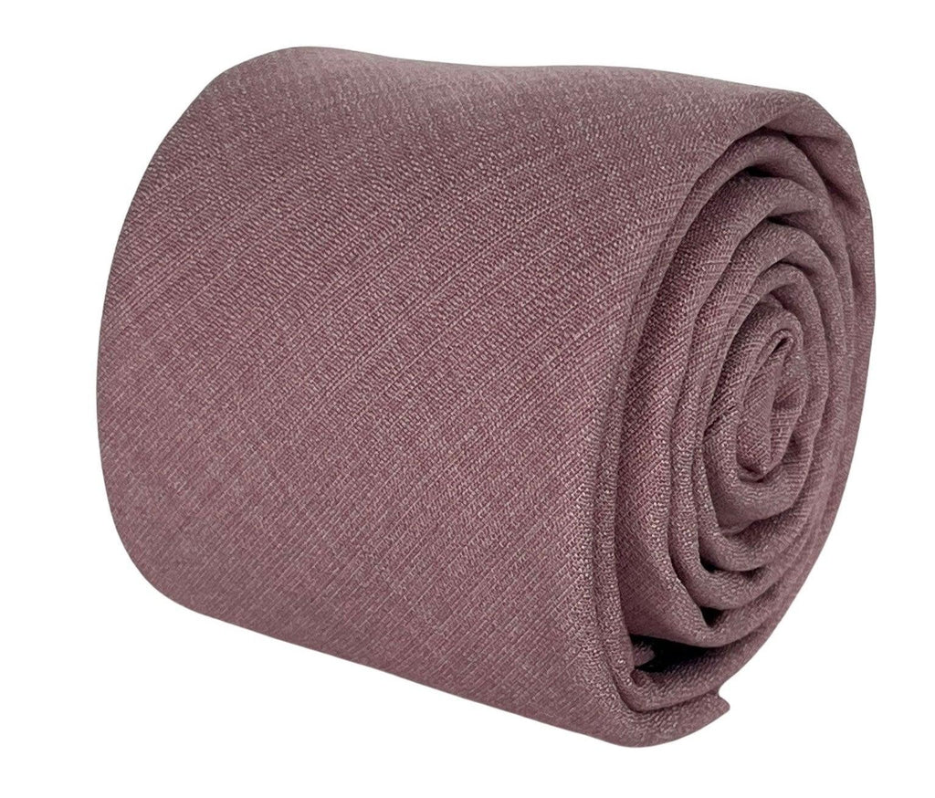 Dusky Pink Bamboo Tie and Pocket Square Set