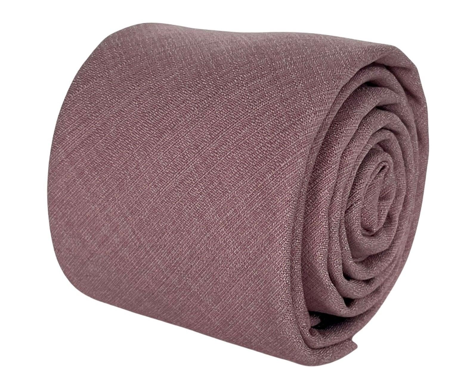 Dusky Pink Bamboo Tie and Pocket Square Set