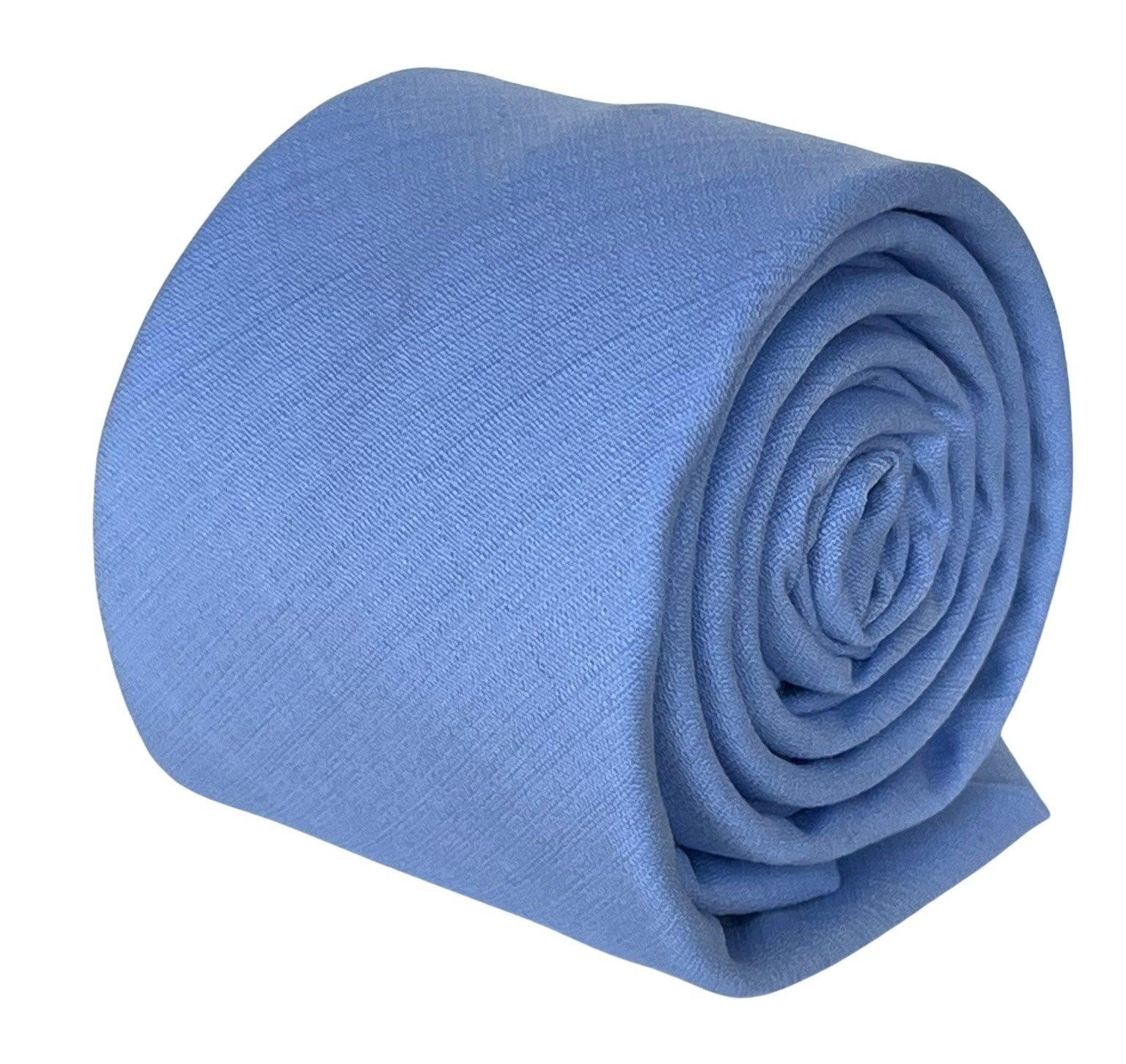 Pale Blue Bamboo Tie and Pocket Square Set