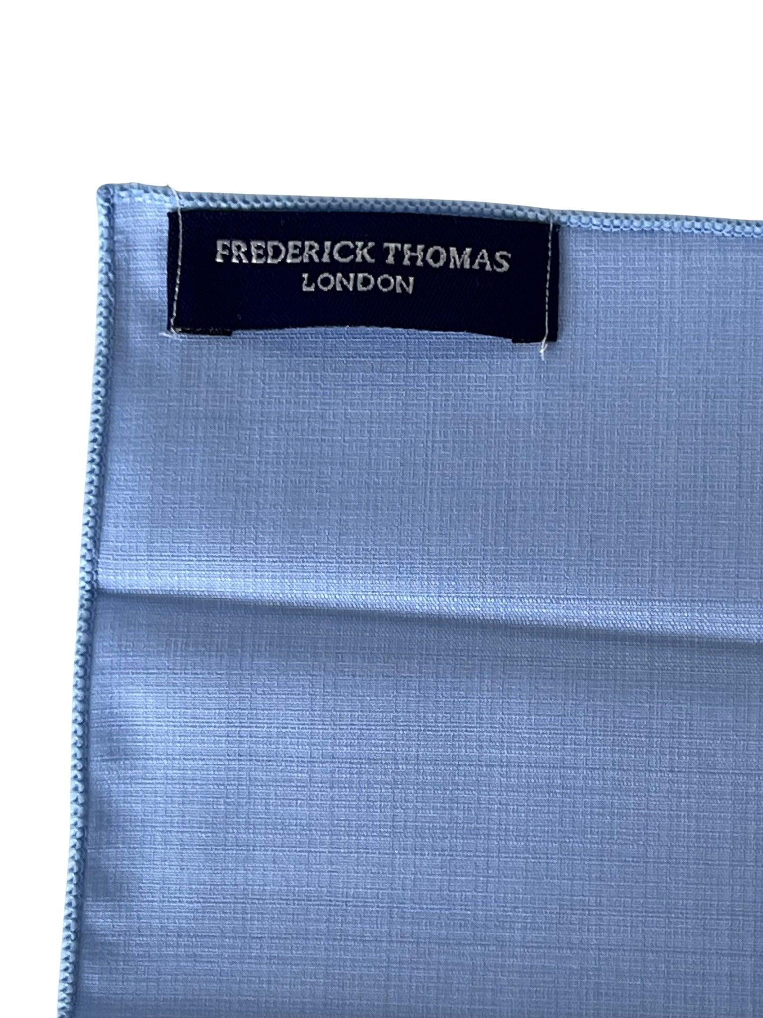 Pale Blue Bamboo Tie and Pocket Square Set