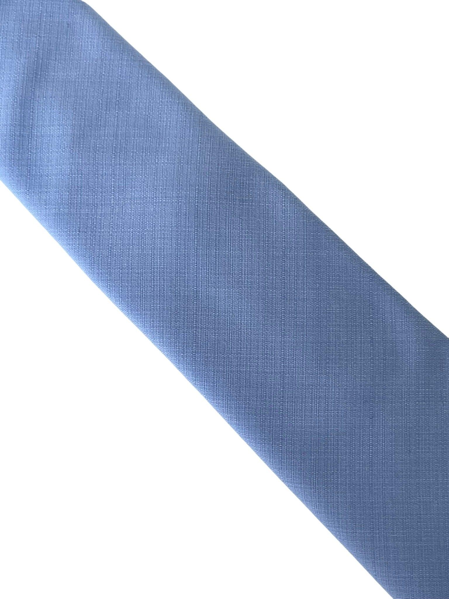 Pale Blue Bamboo Tie and Pocket Square Set