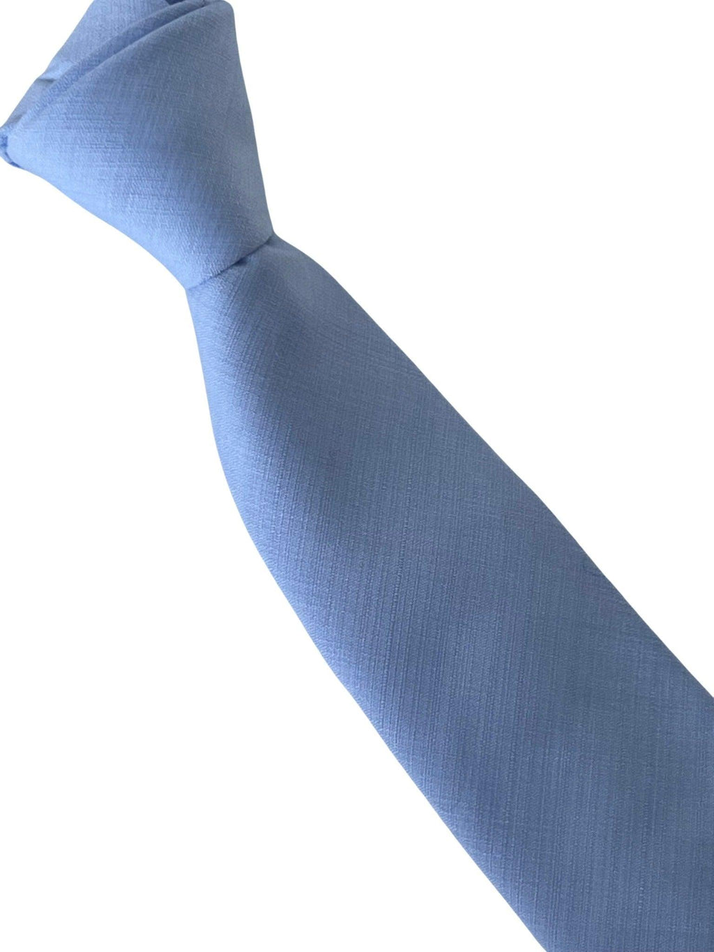 Pale Blue Bamboo Tie and Pocket Square Set