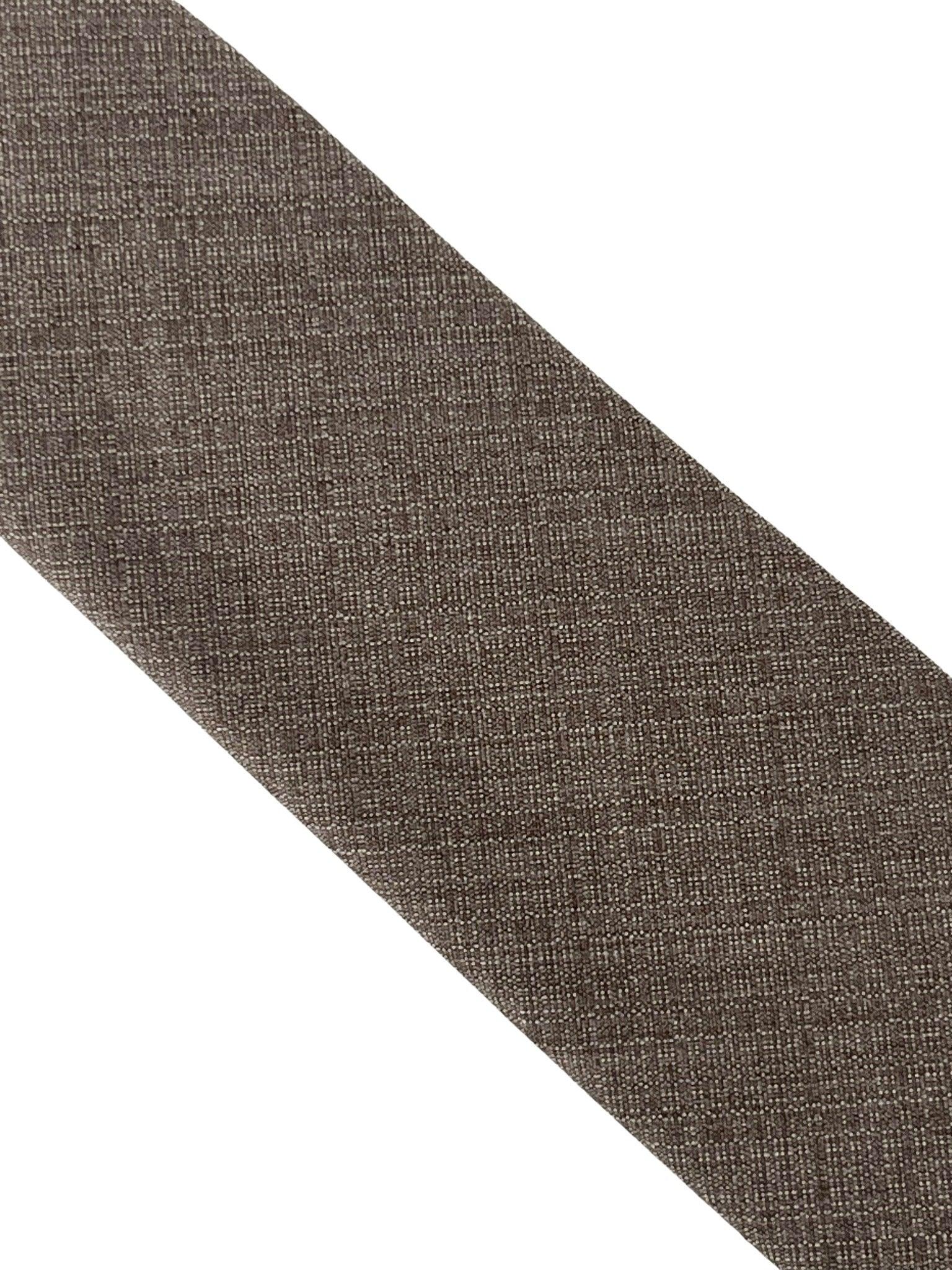 Handmade Bamboo Tie and Pocket Square in Beige Taupe Brown