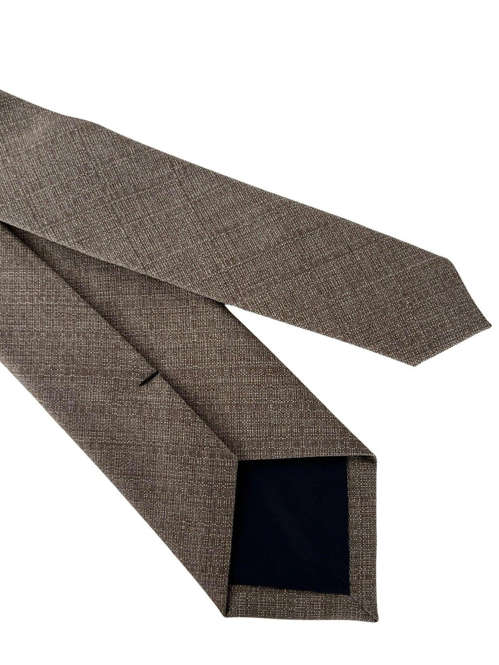 Handmade Bamboo Tie and Pocket Square in Beige Taupe Brown