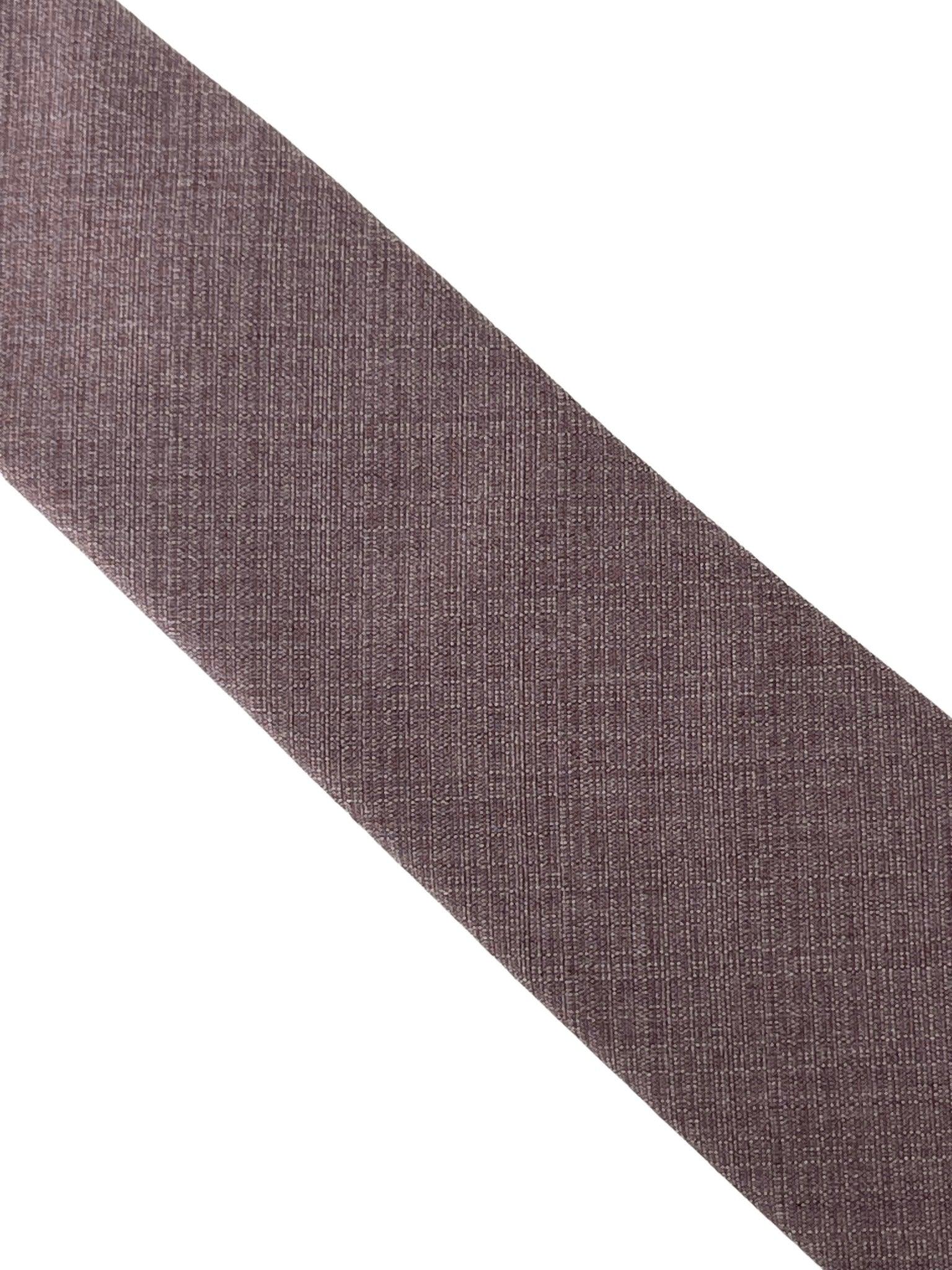 Mauve Brown Bamboo Tie and Pocket Square Set