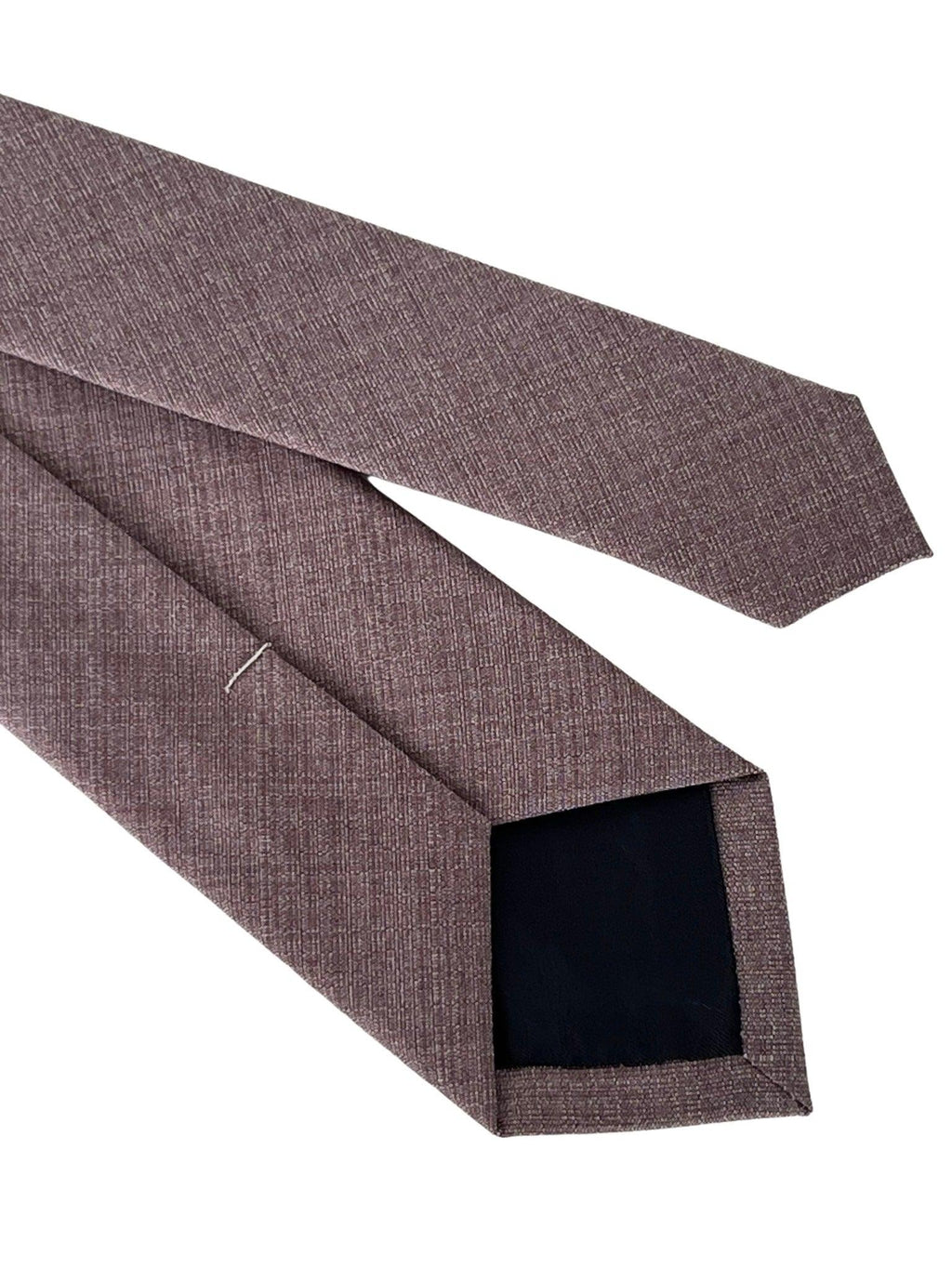 Mauve Brown Bamboo Tie and Pocket Square Set