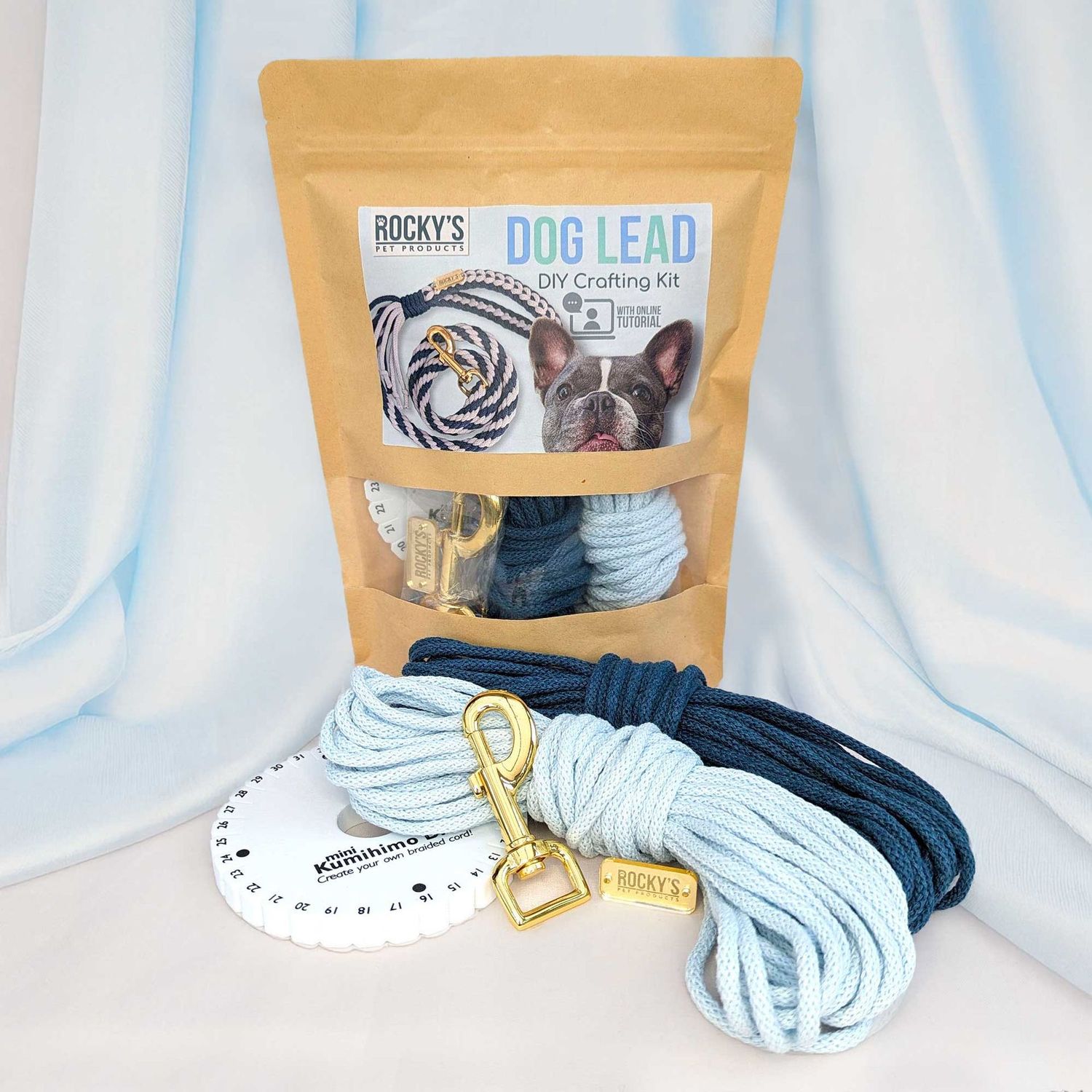 Make Your Own Dog Lead Craft Kit in Blue