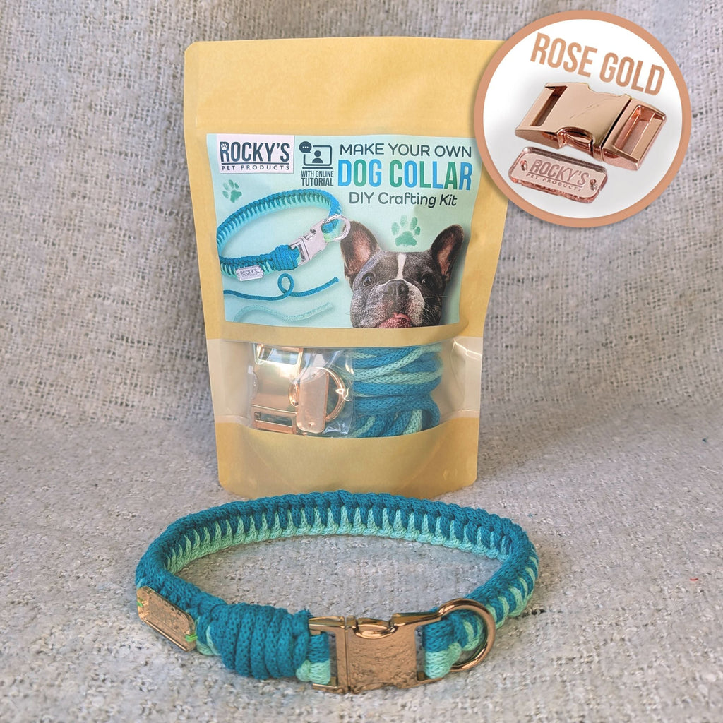 Make Your Own Dog Collar Craft Kit in Mint
