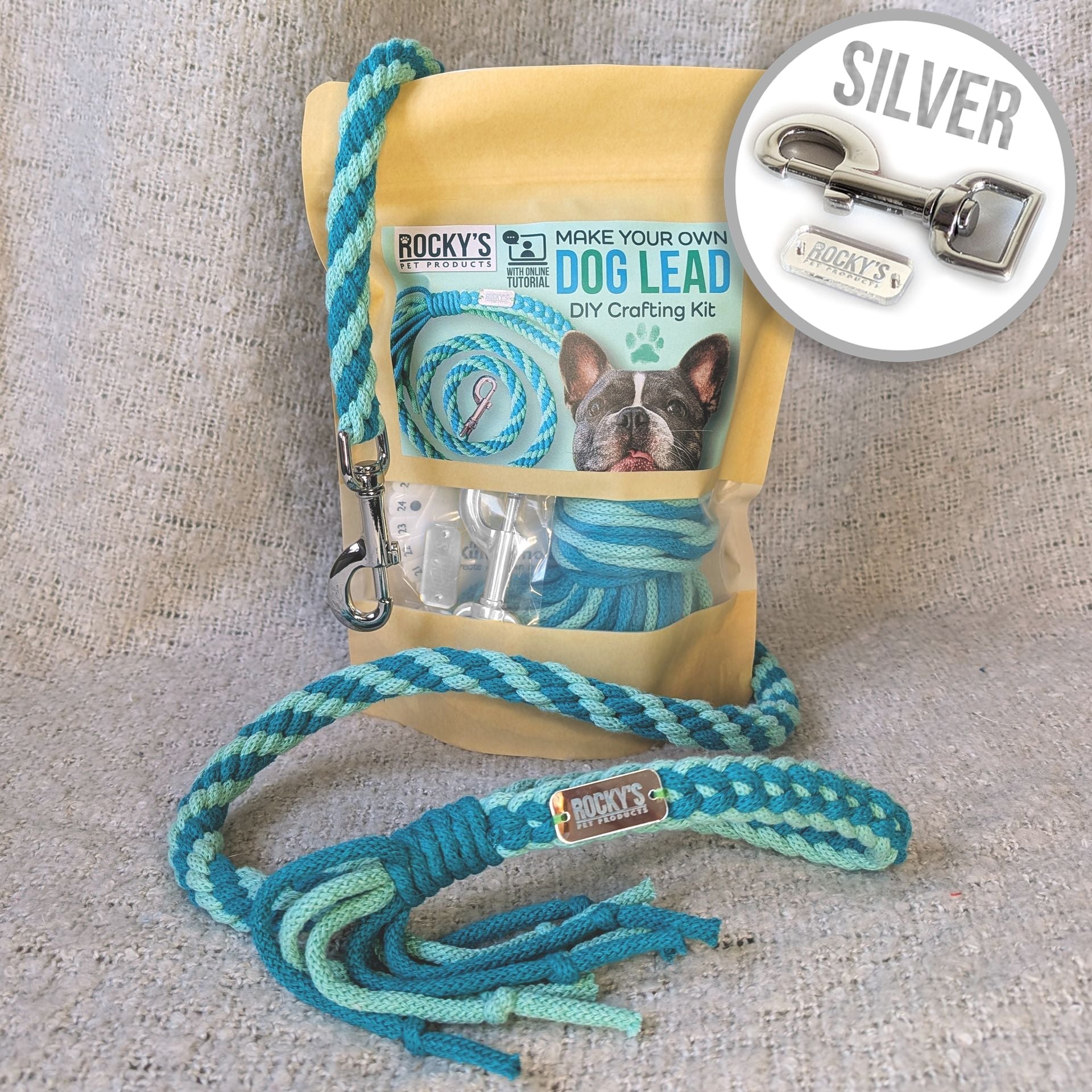 Make Your Own Dog Lead Craft Kit in Mint