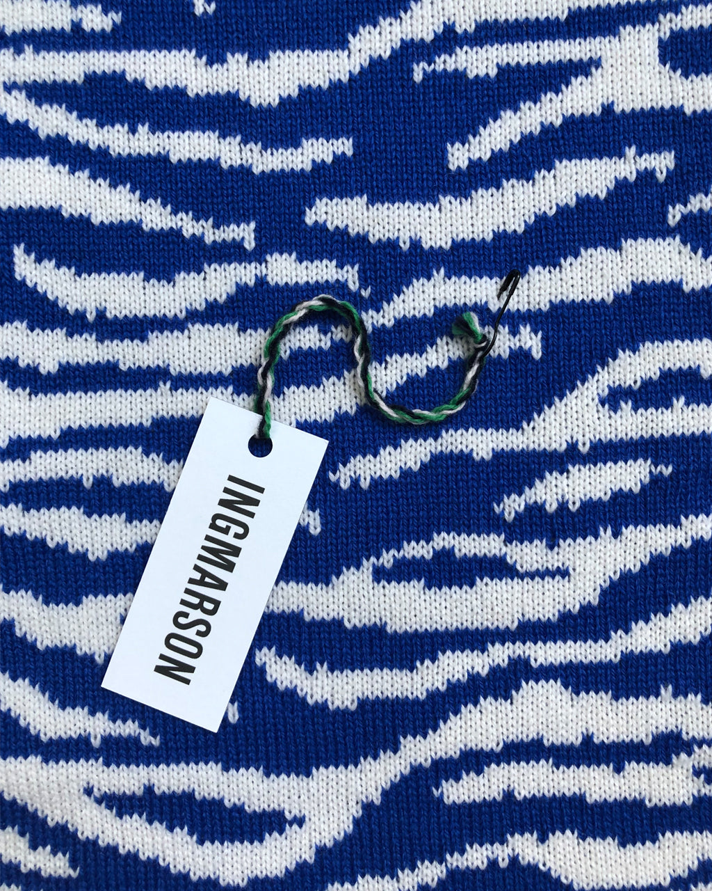 Electric Blue Wool and Cashmere Scarf