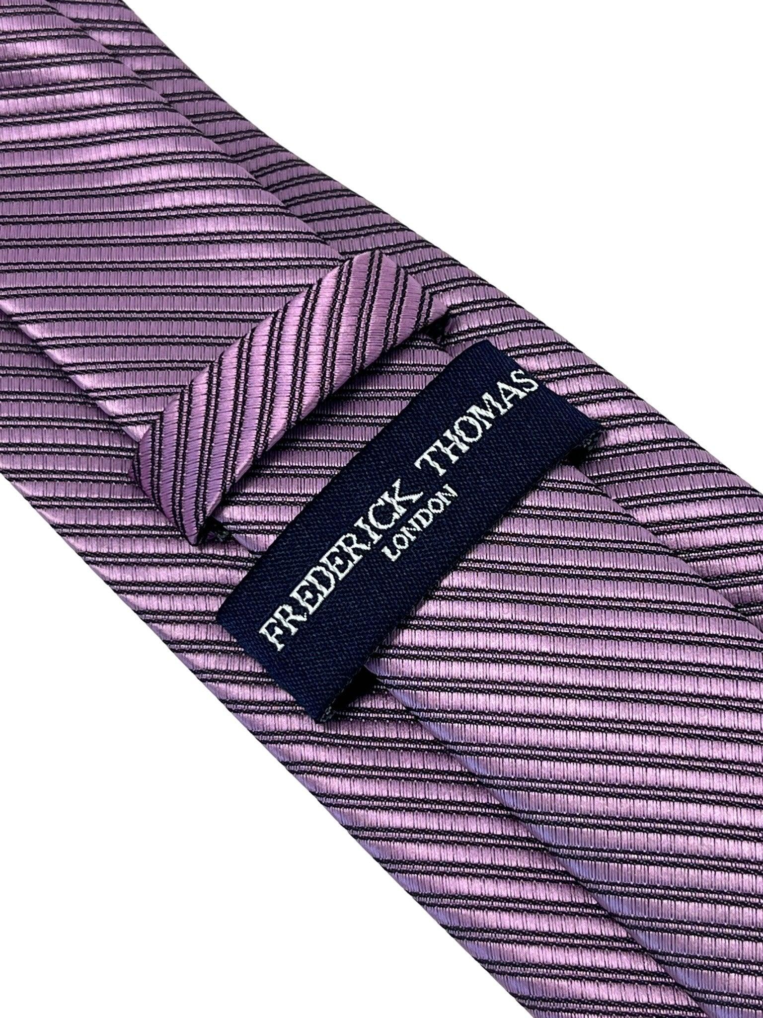 Mauve Pink Purple Striped Tie