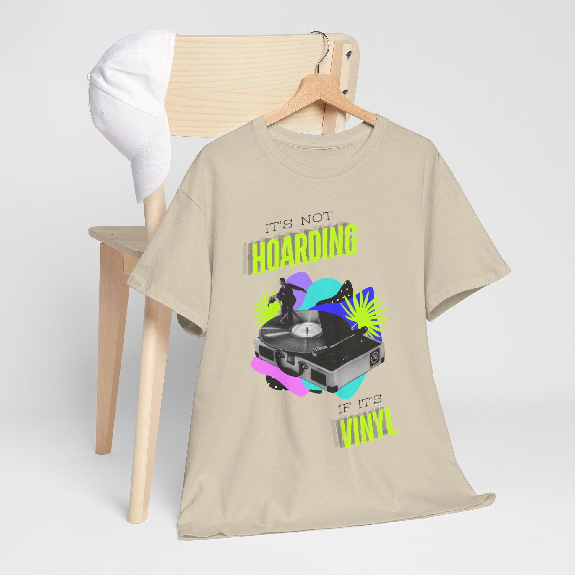 It's Not Hoarding If It's Vinyl Fluorescent Men's T-Shirt