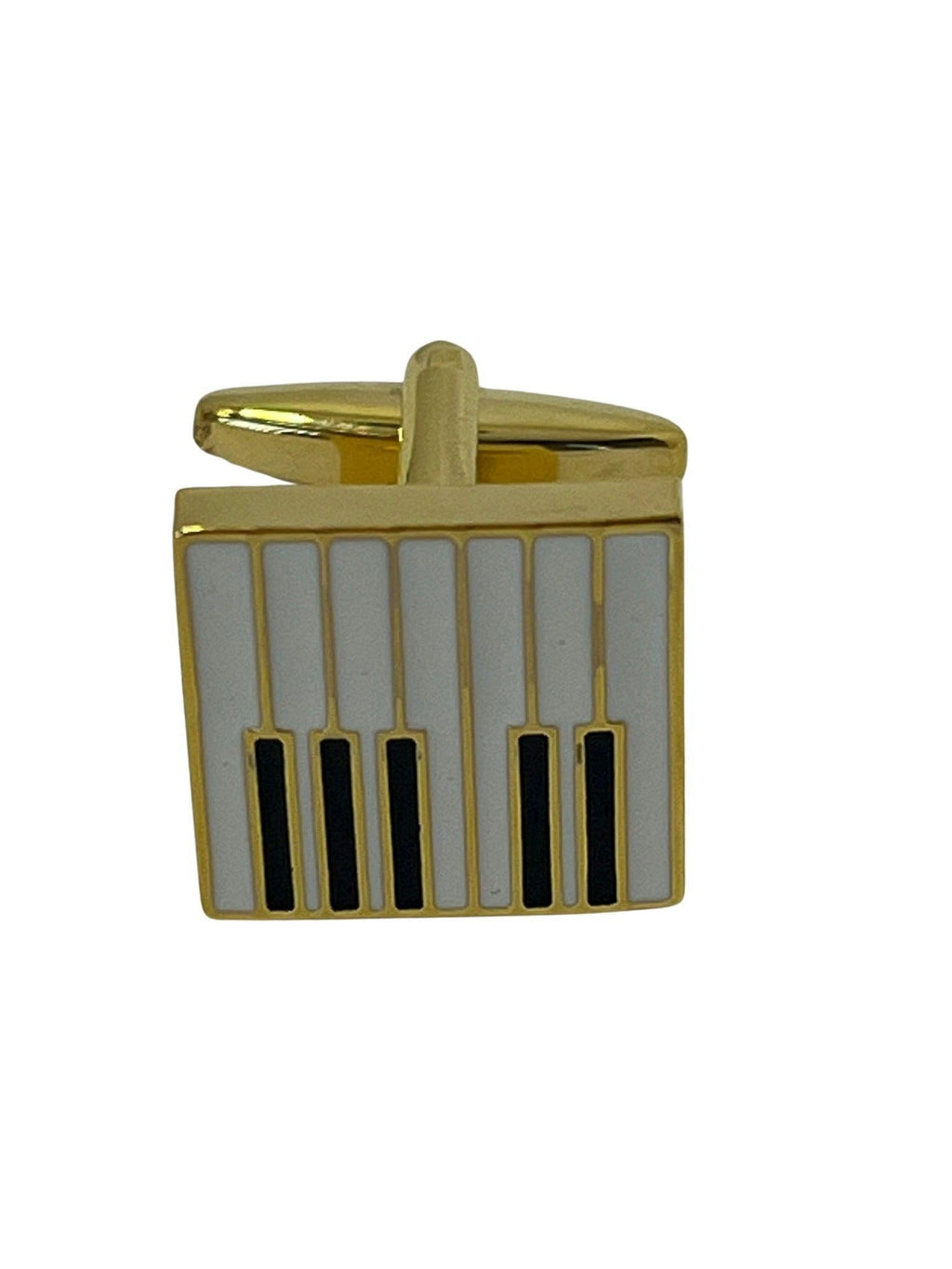 Piano Keys Gold Cufflinks