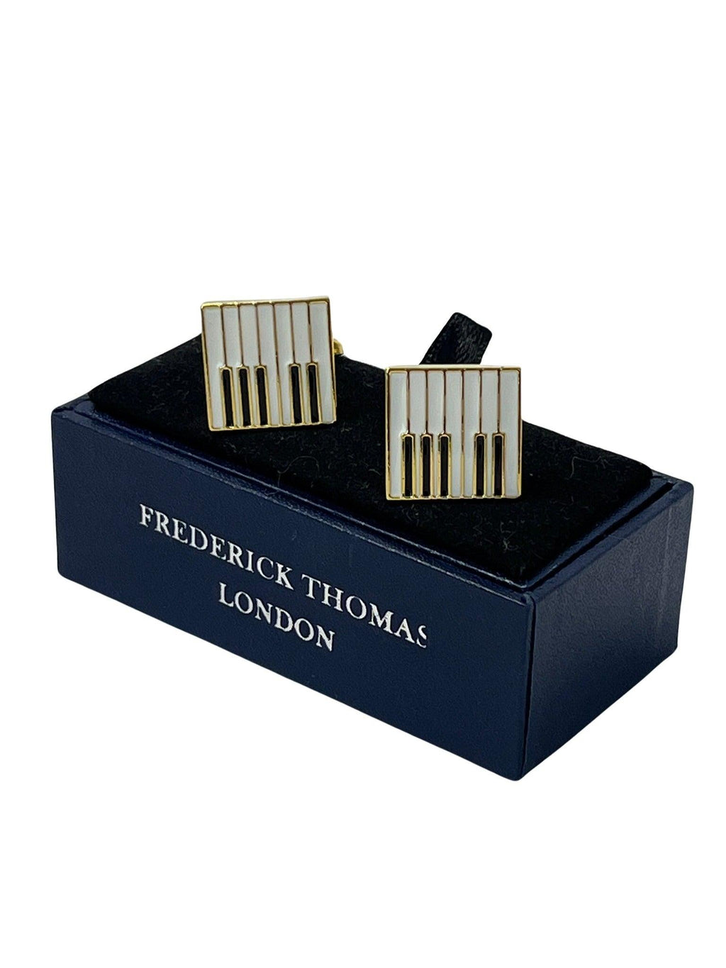 Piano Keys Gold Cufflinks