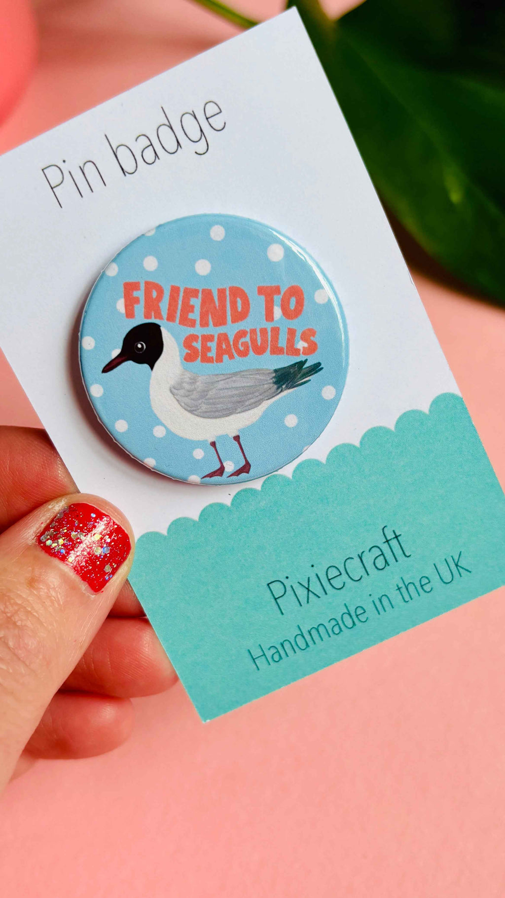 Friend to Seagulls 38mm Badge Magnet