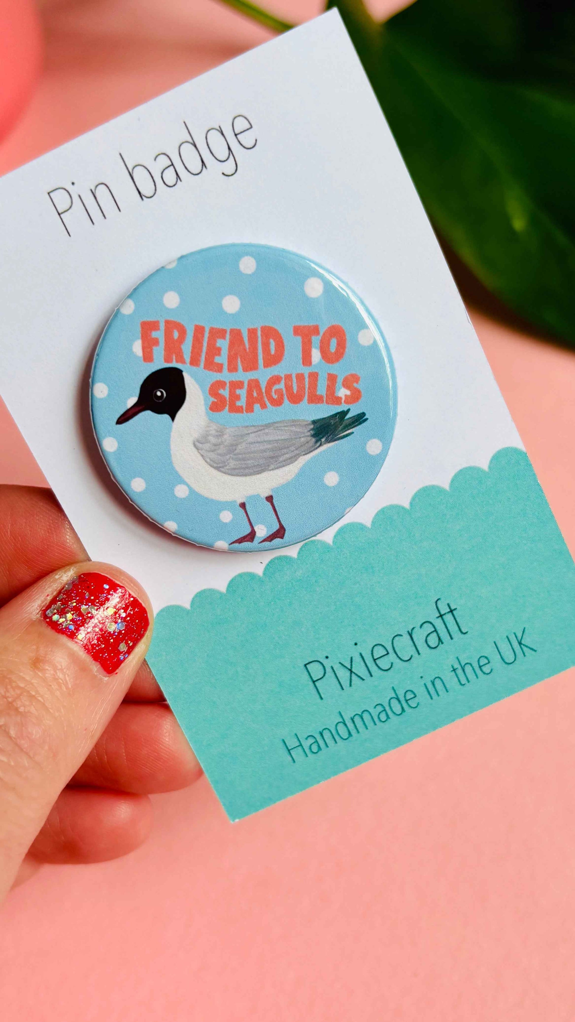 Friend to Seagulls 38mm Badge Magnet