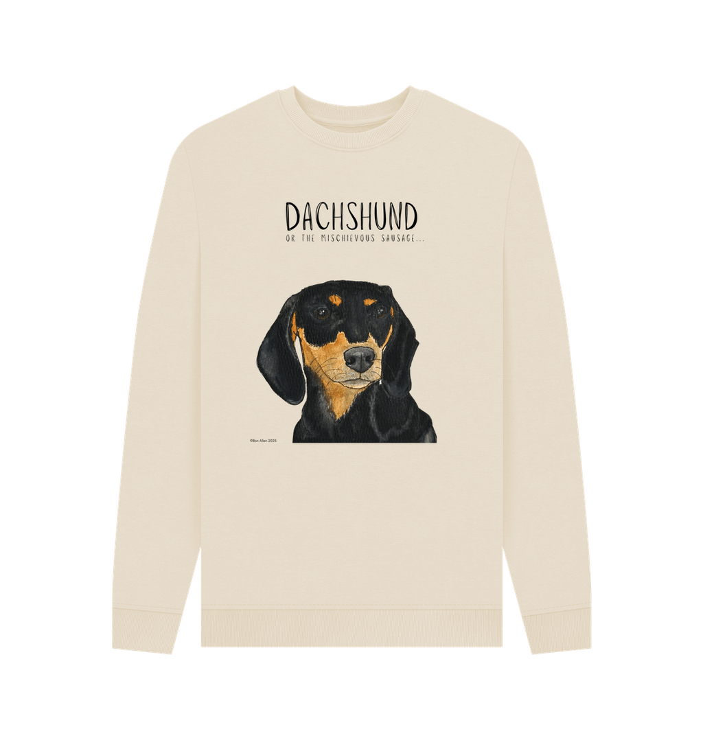Mischievous Black and Tan Hot Dog Sweatshirt