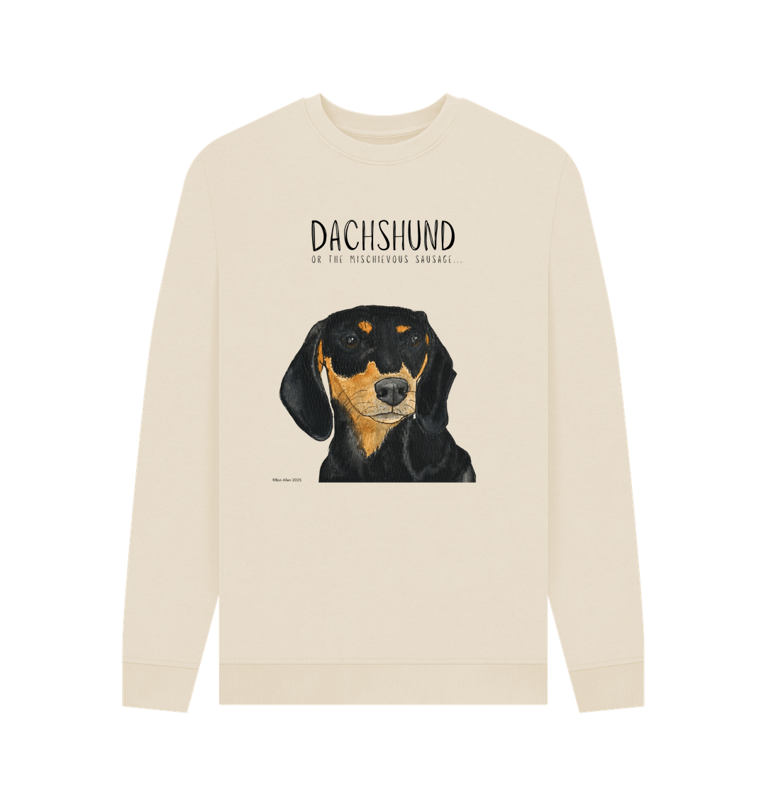 Mischievous Black and Tan Hot Dog Sweatshirt