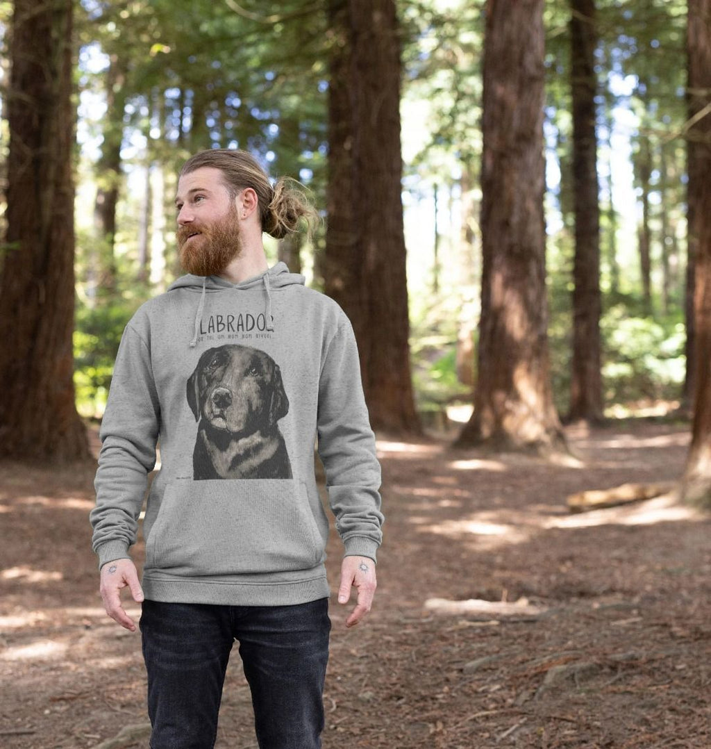 Snack Sensei Hoodie with Black Labrador Print