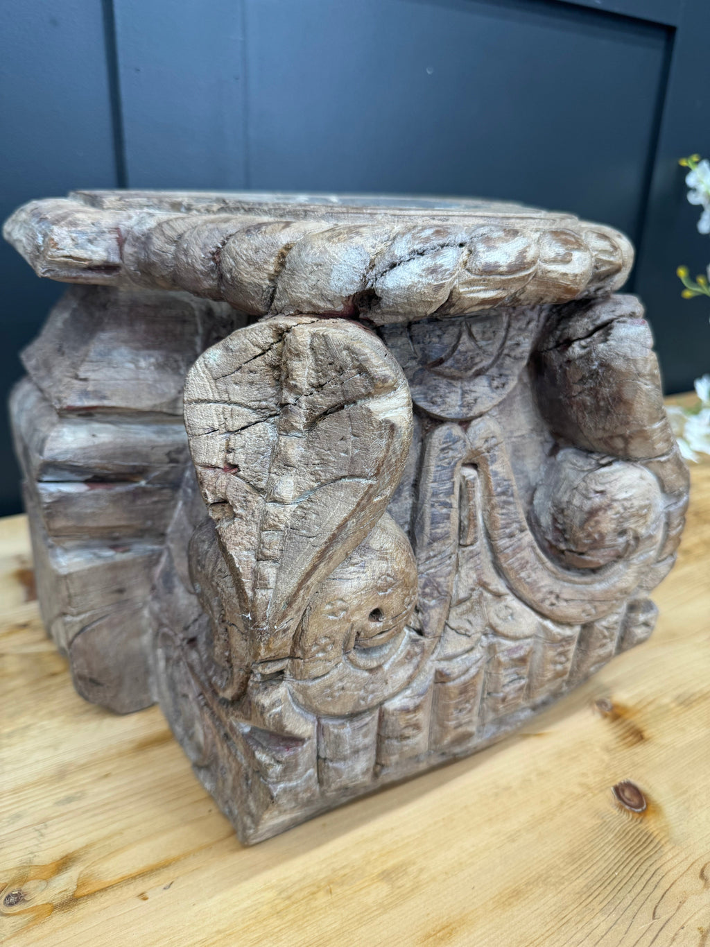 XL Rustic Church Candle Holder in Reclaimed Wood