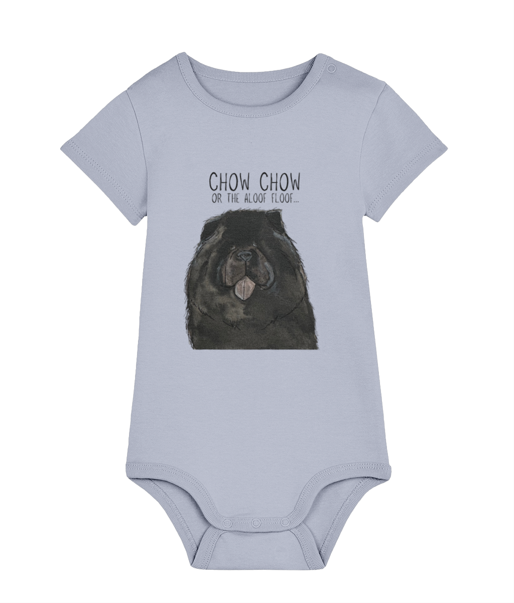 Black Chow Chow Baby Bodysuit The Aloof Floof