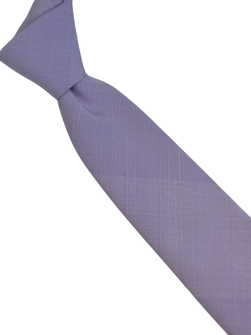 Lilac Lavender Cotton Tie with Floral Pattern