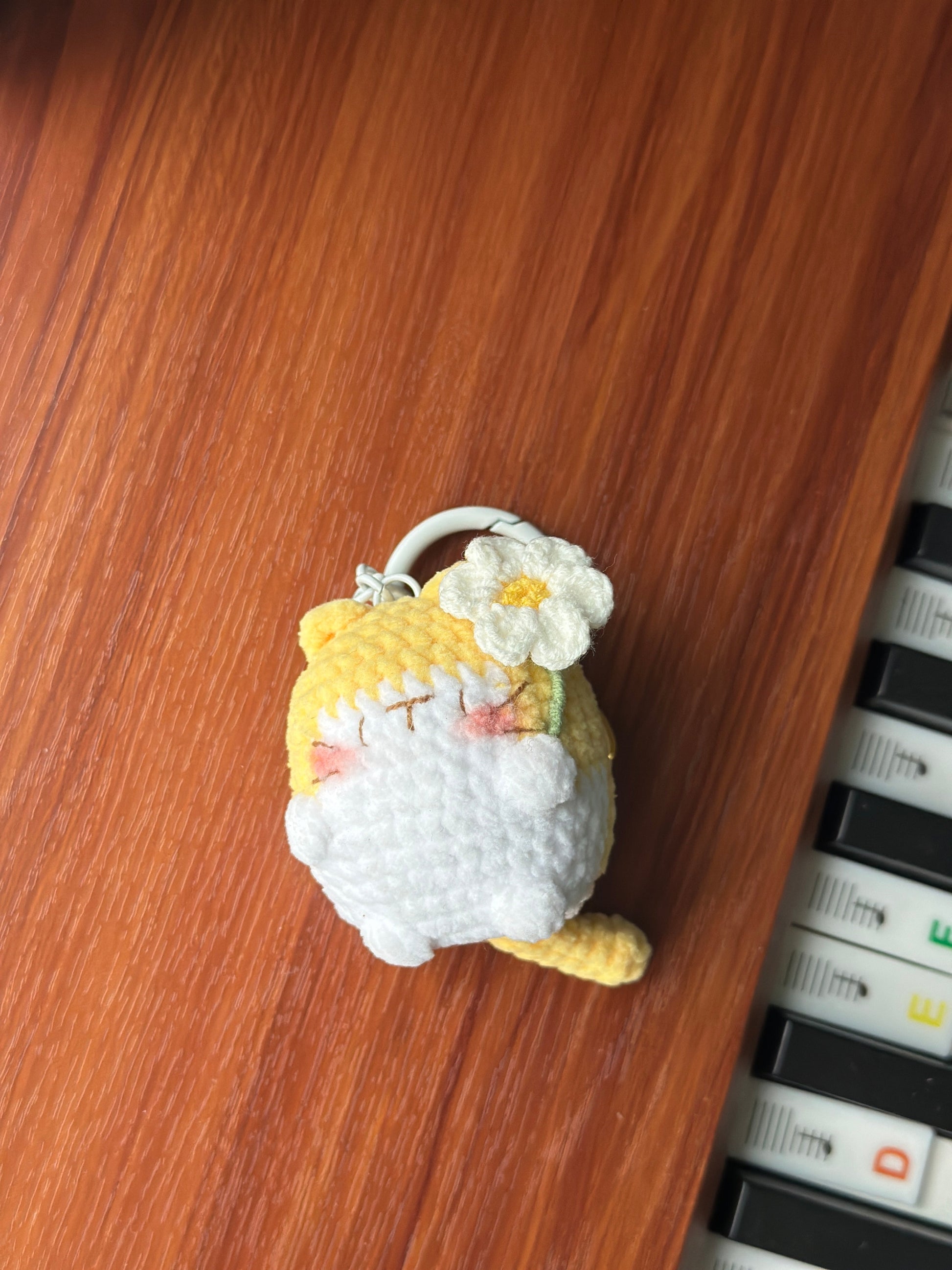 Little Square Cute Kitten Bag Charm