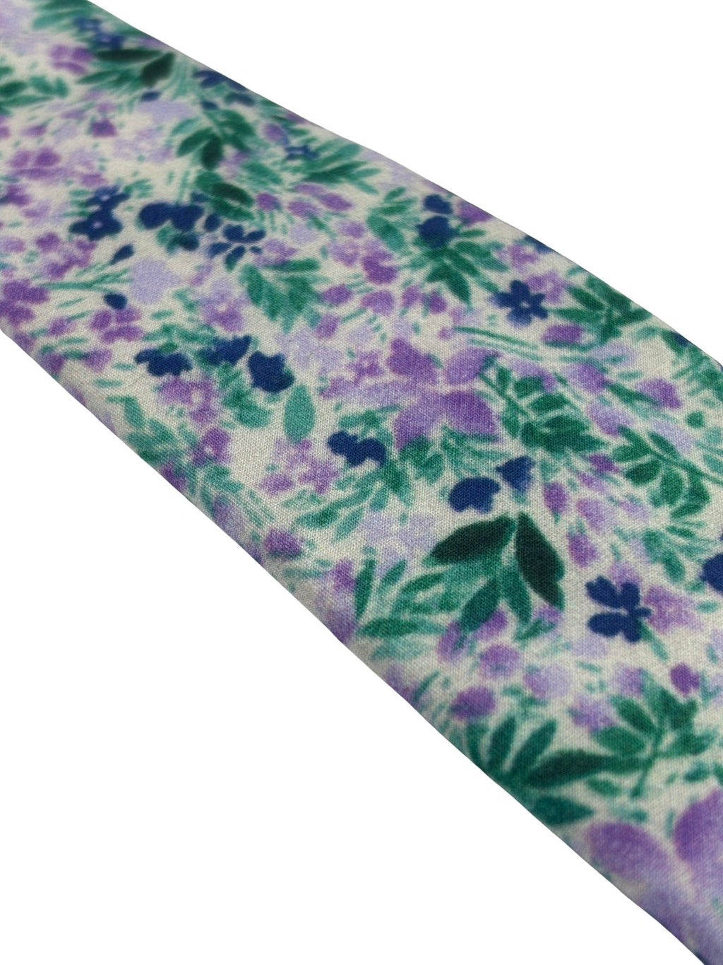 Lilac Light Purple Wildflower Watercolour English Meadow Spring Floral Garden Cotton Tie